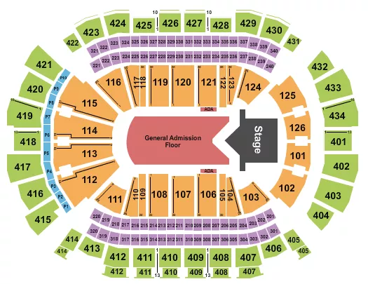 seating chart for Toyota Center - TX - SuicideBoys - eventticketscenter.com