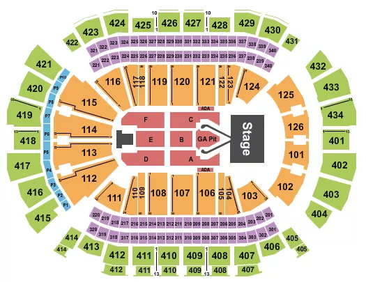 seating chart for Toyota Center - TX - Conan Gray - eventticketscenter.com