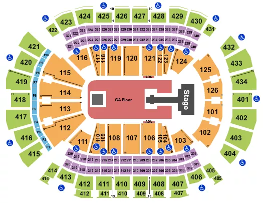 seating chart for Toyota Center - TX - Don Toliver - eventticketscenter.com