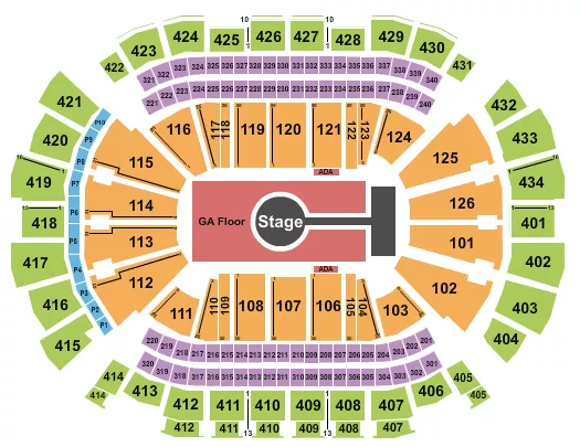 seating chart for Toyota Center - TX - Rod Wave - eventticketscenter.com