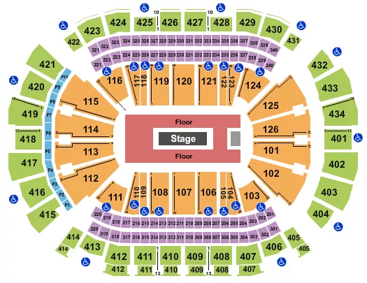 seating chart for Toyota Center - TX - Rod Wave - eventticketscenter.com