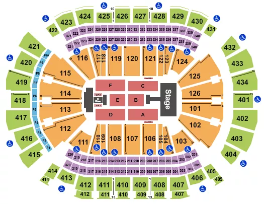 seating chart for Toyota Center - TX - Summer Walker - eventticketscenter.com