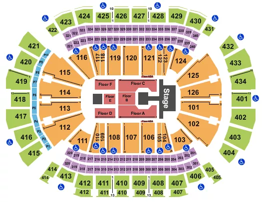 seating chart for Toyota Center - TX - Young Miko - eventticketscenter.com