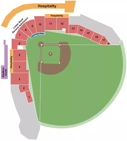 seating chart for Toyota Field - AL - Softball - eventticketscenter.com