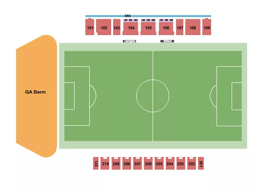 seating chart for Toyota Stadium At Georgetown College - Soccer - eventticketscenter.com