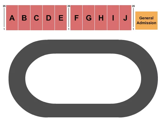 seating chart for Tri City Speedway - IL - World of Outlaws - eventticketscenter.com