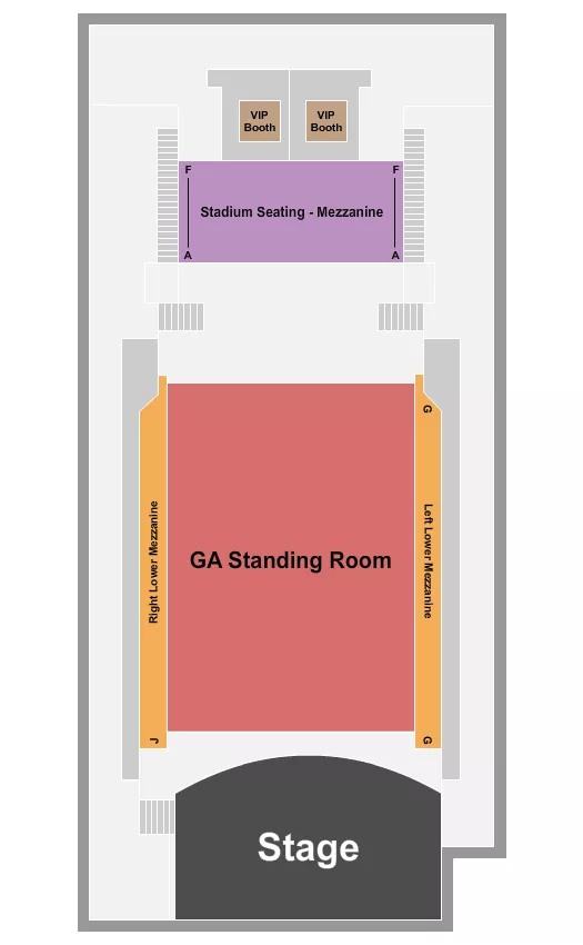 seating chart for Triad Stage At The Pyrle Theatre - Endstage GA Floor 2 - eventticketscenter.com