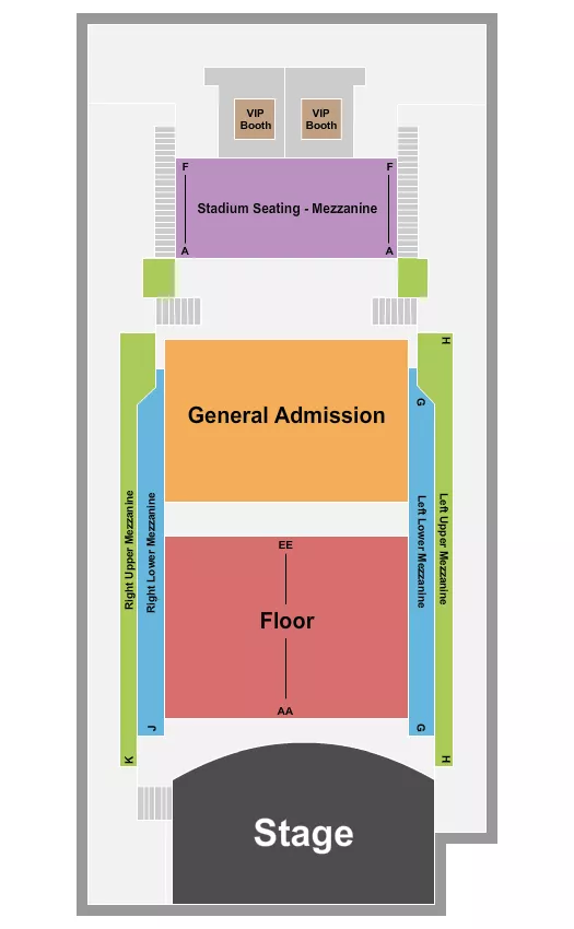 seating chart for Triad Stage At The Pyrle Theatre - Endstage RSV/GA - eventticketscenter.com