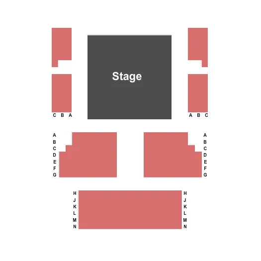 seating chart for Triad Stage At The Pyrle Theatre - End Stage - eventticketscenter.com
