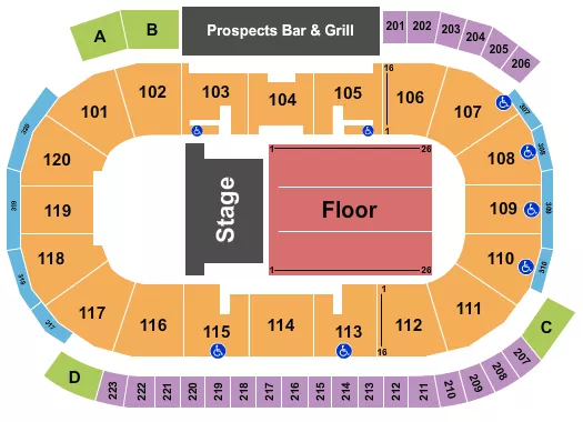 seating chart for Tribute Communities Centre - Half House RSV 2 - eventticketscenter.com