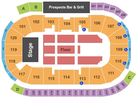 seating chart for Tribute Communities Centre - Reba McEntire - eventticketscenter.com