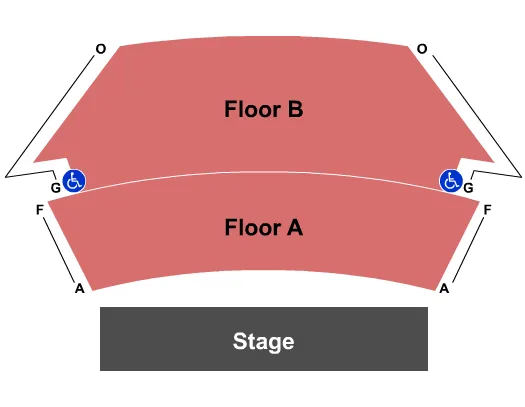 seating chart for Triffo Theatre at Allard Hall - End Stage - eventticketscenter.com