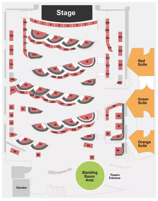 seating chart for Triple Door - Endstage - eventticketscenter.com