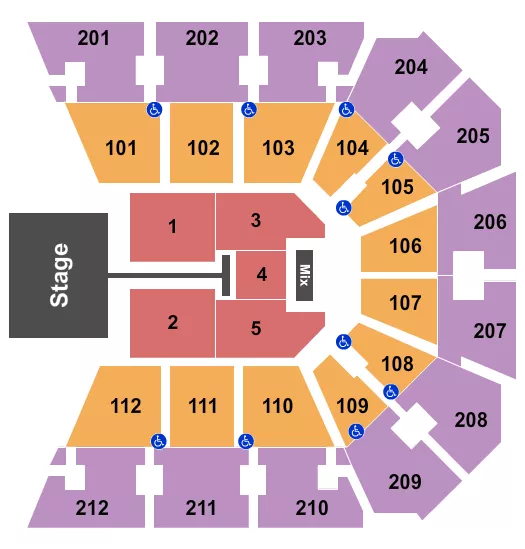 seating chart for Truist Arena - MercyMe - eventticketscenter.com