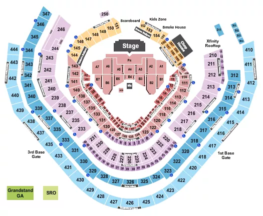 seating chart for Truist Park - Endstage GA Pit 2 - eventticketscenter.com
