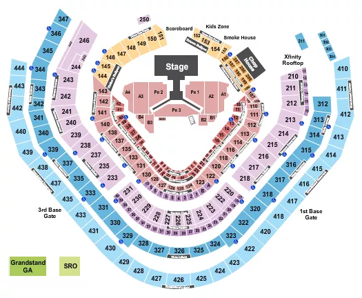 seating chart for Truist Park - Stray Kids - eventticketscenter.com