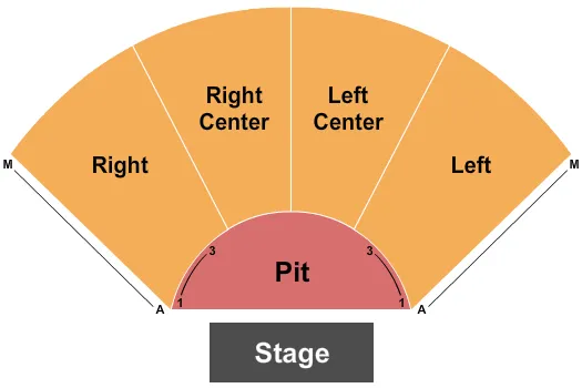 seating chart for Leo Rich Theater At Tucson Convention Center - Endstage RSV Pit - eventticketscenter.com
