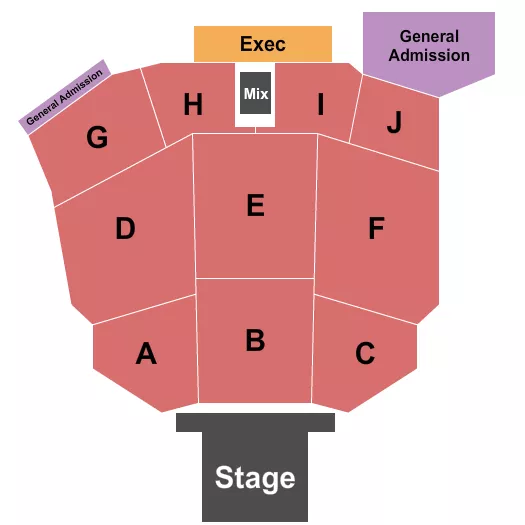 seating chart for Tulalip Amphitheatre - End Stage - eventticketscenter.com