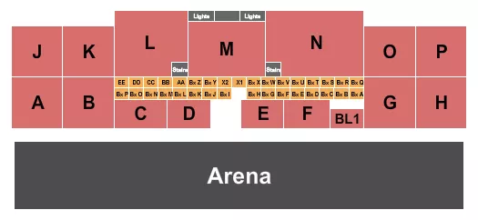 seating chart for Tulare County Fairgrounds - Grandstand - eventticketscenter.com