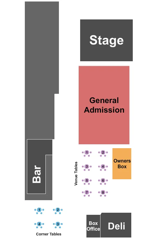 seating chart for Tulips FTW - Tables & GA - eventticketscenter.com