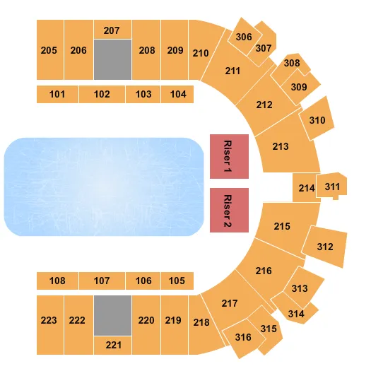 seating chart for Tulsa Expo Square - Pavilion - Disney On Ice 2 - eventticketscenter.com