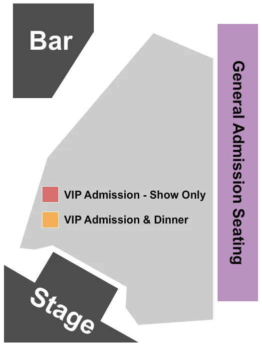 seating chart for Tuscany Suites & Casino - The Rat Pack - eventticketscenter.com