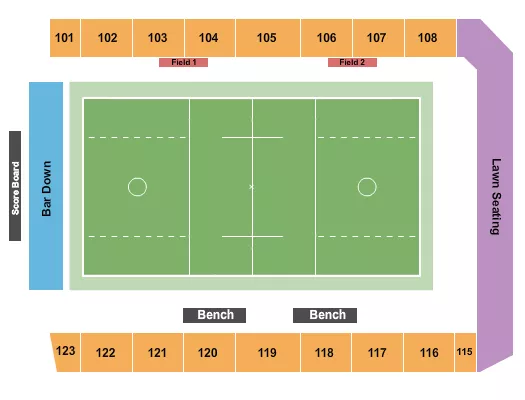 seating chart for Twin Cities Orthopedics Performance Center - Lacrosse - eventticketscenter.com