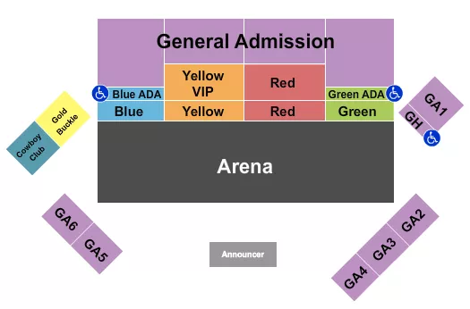 seating chart for Twin Falls County Fairgrounds - Monster Truck - eventticketscenter.com