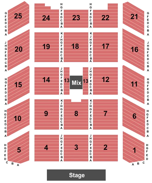 seating chart for Bally's Twin River Event Center - Martin McBride - eventticketscenter.com