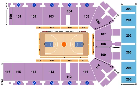 seating chart for Tyson Events Center - Fleet Farm Arena - Basketball - Globetrotters - eventticketscenter.com