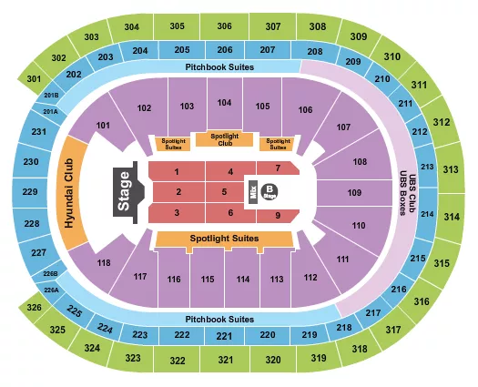 seating chart for UBS Arena - Aventura - eventticketscenter.com