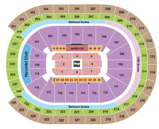 seating chart for UBS Arena - Center Stage 1 - eventticketscenter.com