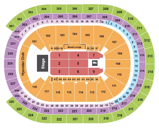 seating chart for UBS Arena - Endstage 2 - eventticketscenter.com