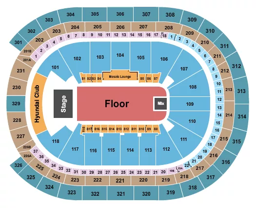 seating chart for UBS Arena - Endstage GA Floor - eventticketscenter.com