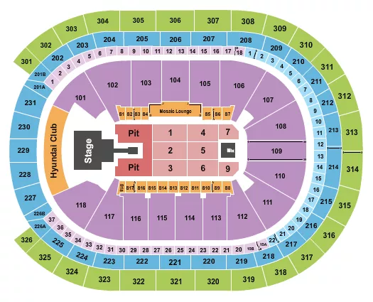 seating chart for UBS Arena - Endstage GA PIT w/ Catw 2 - eventticketscenter.com