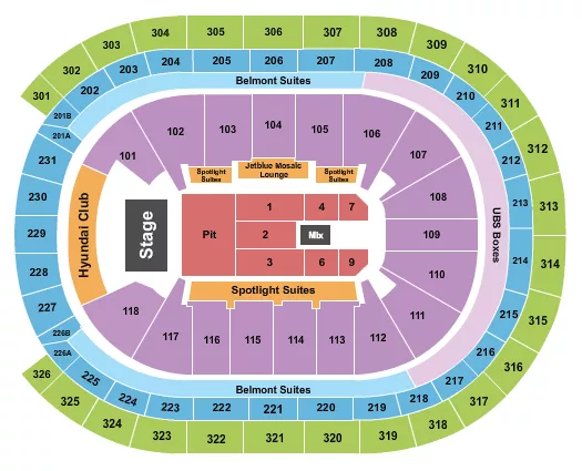 seating chart for UBS Arena - Endstage GA Pit Floor 2 - eventticketscenter.com