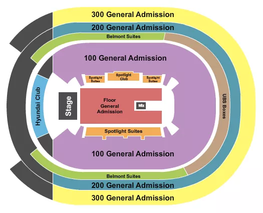 seating chart for UBS Arena - GA by Level - eventticketscenter.com