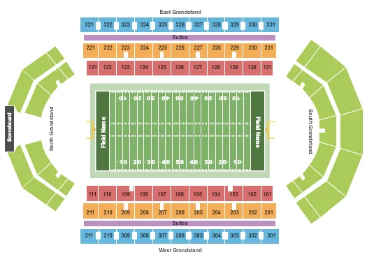 seating chart for University at Buffalo Stadium - Football - eventticketscenter.com