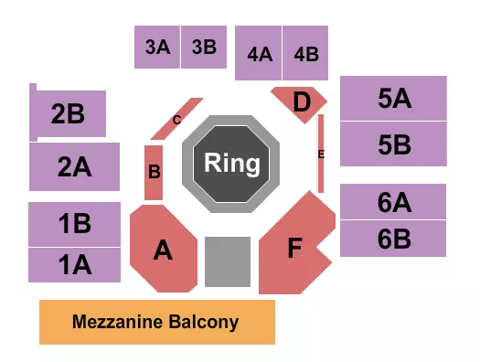 seating chart for UFC Apex - UFC 3 - eventticketscenter.com