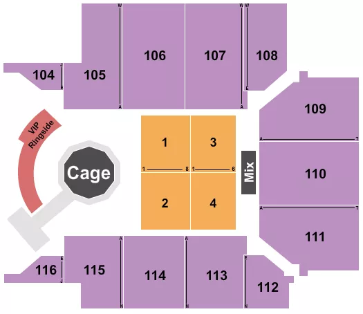 seating chart for UPMC Events Center - MMA - eventticketscenter.com