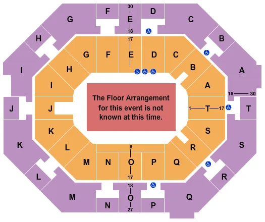 seating chart for UNO Lakefront Arena - Generic Floor - eventticketscenter.com