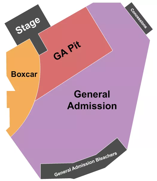 seating chart for UP District at Festival Field - GA/Pit/Boxcar - eventticketscenter.com