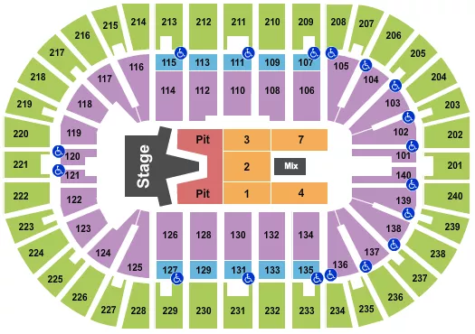 seating chart for Heritage Bank Center - AJR - eventticketscenter.com