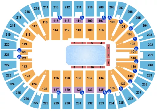 seating chart for Heritage Bank Center - Disney On Ice - eventticketscenter.com