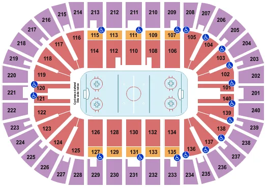 seating chart for Heritage Bank Center - Hockey 2018 - eventticketscenter.com