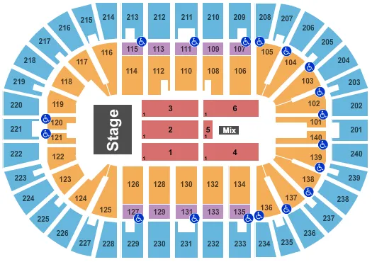 seating chart for Heritage Bank Center - James Taylor - eventticketscenter.com