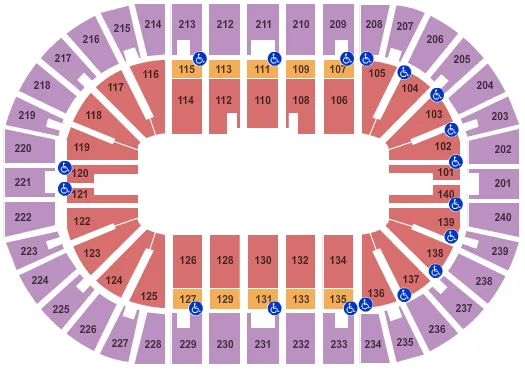 seating chart for Heritage Bank Center - Open Floor - eventticketscenter.com