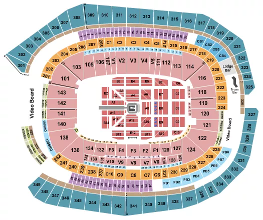 seating chart for US Bank Stadium - WWE - eventticketscenter.com