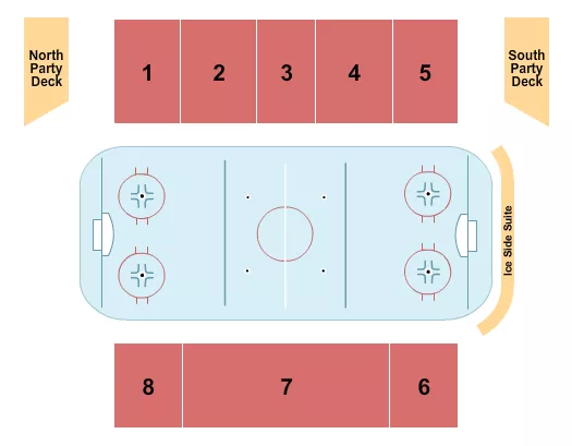 seating chart for Usg Arena - Hockey - eventticketscenter.com