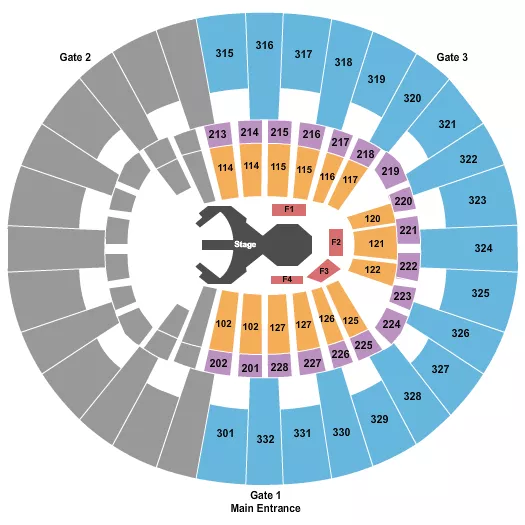 seating chart for McKenzie Arena - Cirque Du Soleil 2 - eventticketscenter.com